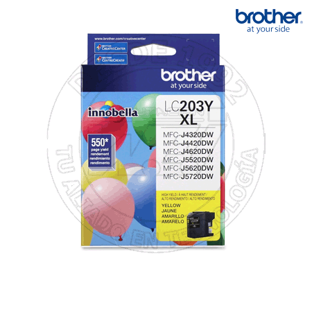 Cartucho de Tinta Brother Lc203Y Color Amarillo (LC203Y)