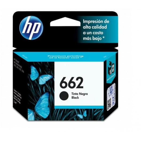 Cartucho de Tinta HP 662 Negra  