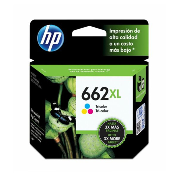 Cartucho de Tinta HP 662Xl Color Tricolor (CZ106AL)