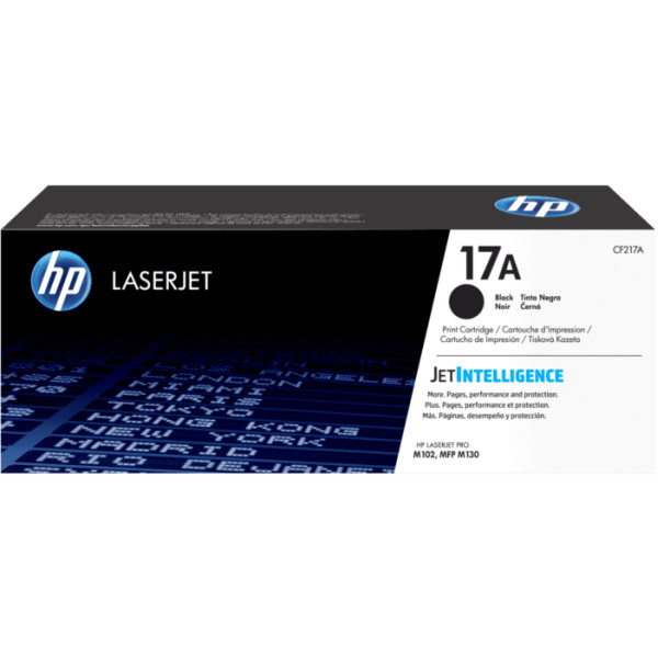 Tóner HP LaserJet Original  17A Negro