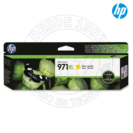 Cartucho de Tinta HP 971Xl Color Amarilla