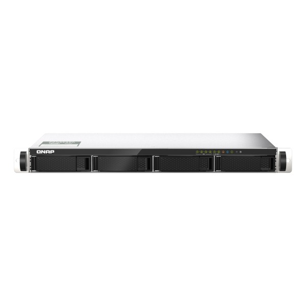 QNAP TS-435XeU - Servidor NAS - montaje en bastidor - SATA 6Gb/s - RAID 0, 1, 5, 6, 10, JBOD - RAM 4 GB - Gigabit Ethernet / 2.5 Gigabit Ethernet / 10 Gigabit Ethernet - iSCSI soporta - 1U (TS-435XeU-4G-US)