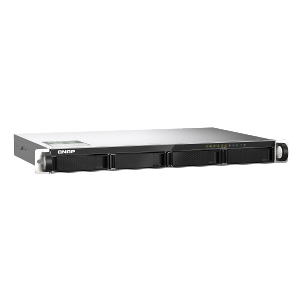 QNAP TS-435XeU - Servidor NAS - montaje en bastidor - SATA 6Gb/s - RAID 0, 1, 5, 6, 10, JBOD - RAM 4 GB - Gigabit Ethernet / 2.5 Gigabit Ethernet / 10 Gigabit Ethernet - iSCSI soporta - 1U (TS-435XeU-4G-US)