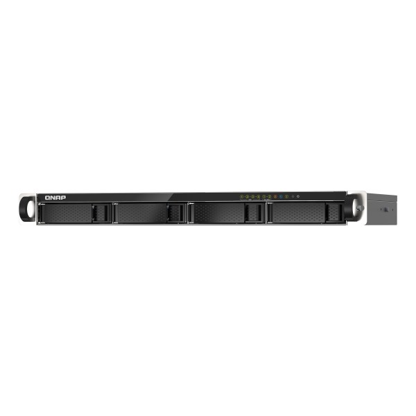 QNAP TS-435XeU - Servidor NAS - montaje en bastidor - SATA 6Gb/s - RAID 0, 1, 5, 6, 10, JBOD - RAM 4 GB - Gigabit Ethernet / 2.5 Gigabit Ethernet / 10 Gigabit Ethernet - iSCSI soporta - 1U (TS-435XeU-4G-US)