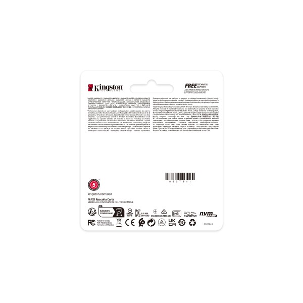 Kingston - Internal hard drive - 2000 GB - M.2 2230 - Solid state drive (SNV3SM3/2T0)