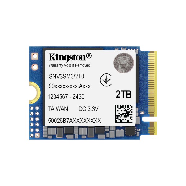 Kingston - Internal hard drive - 2000 GB - M.2 2230 - Solid state drive (SNV3SM3/2T0)