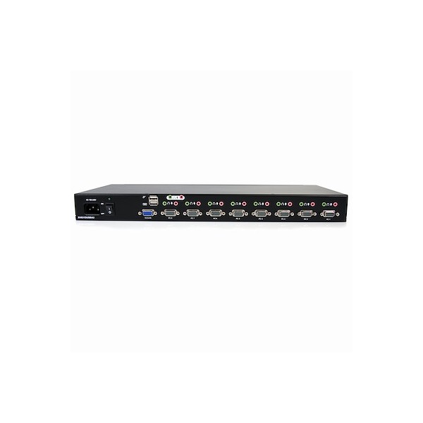 KVM 8 Puertos VGA USB 2.0 y Audio - 1U (SV831DUSBAU)