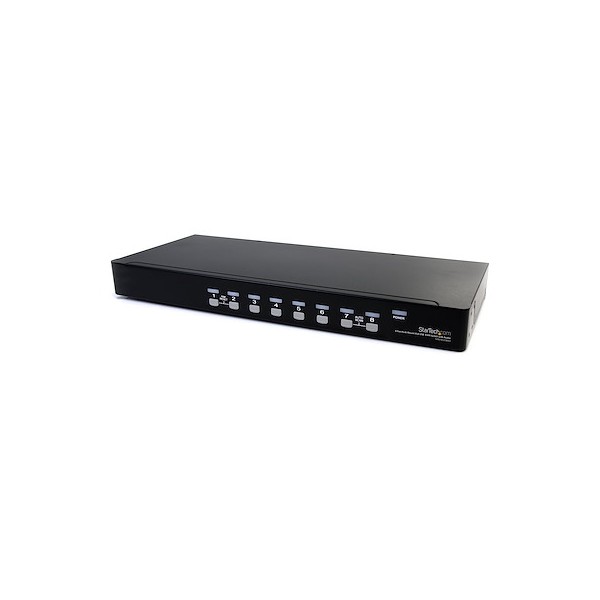 KVM 8 Puertos VGA USB 2.0 y Audio - 1U