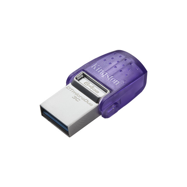 Kingston DataTraveler microDuo 3C - Unidad flash USB - 256 GB - USB 3.2 Gen 1 / USB-C