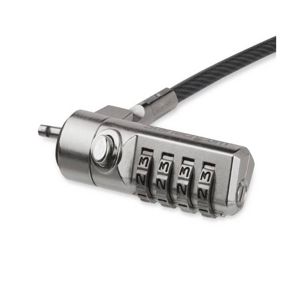 Candado de Notebook con Combinación de 4 Dígitos para Portátiles StarTech - Protección Antirrobo (LTLOCK4D)