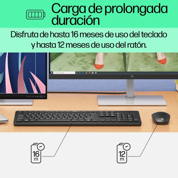 COMBO MOUSE/TECLADO INALAMBRICO 230 BLAN (3L1F0AA#ABM)