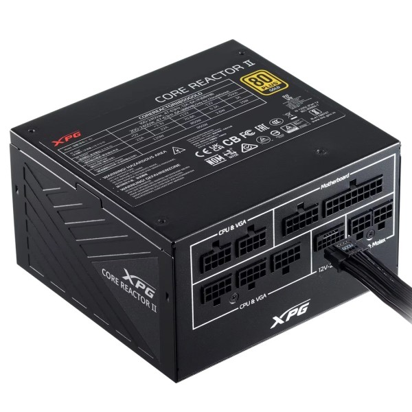 Fuente de Poder XPG CORE REACTOR II 1200W 80+ Gold (COREREACTORII1200G-BKCEU)