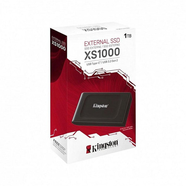 Disco SSD Kingston XS1000  1 TB  Externo (portátil)  USB 3.2 Gen 2 (USBC)
