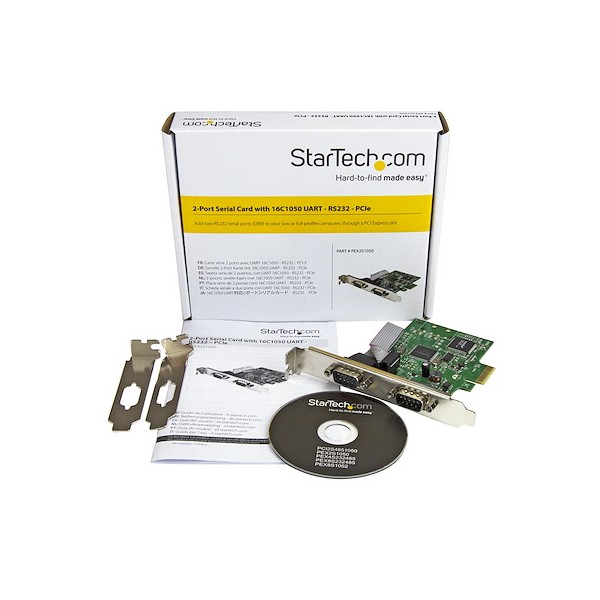 Tarjeta Serie PCI Express 2 Puertos DB9 (PEX2S1050)