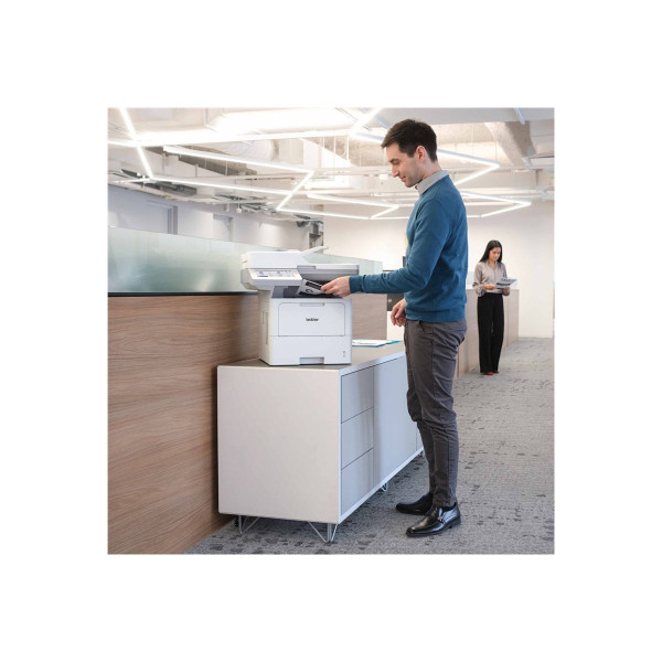 Brother MFC-L6915DW - Impresora multifunción - B/N - laser - A4/Legal (material) - hasta 52 ppm (impresión) - 520 hojas - 33.6 Kbps - USB 2.0, Gigabit LAN, Wi-Fi(n), host USB, NFC (MFC-L6915DW)