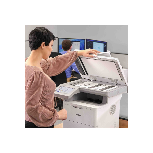 Brother MFC-L6915DW - Impresora multifunción - B/N - laser - A4/Legal (material) - hasta 52 ppm (impresión) - 520 hojas - 33.6 Kbps - USB 2.0, Gigabit LAN, Wi-Fi(n), host USB, NFC (MFC-L6915DW)