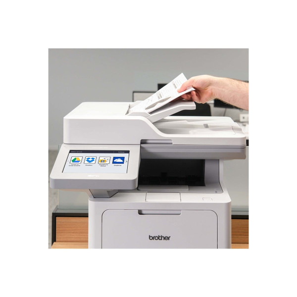 Brother MFC-L6915DW - Impresora multifunción - B/N - laser - A4/Legal (material) - hasta 52 ppm (impresión) - 520 hojas - 33.6 Kbps - USB 2.0, Gigabit LAN, Wi-Fi(n), host USB, NFC (MFC-L6915DW)