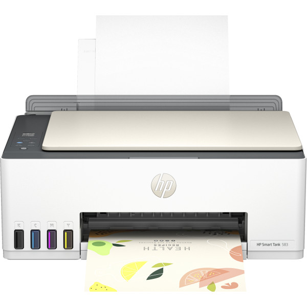 Impresora Multifuncional tinta color HP Smart Tank 583, 12 ppm/negro, 5 ppm/color, Wifi, USB 2.0
