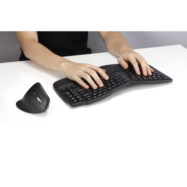 Kensington - Keyboard and mouse set - COMBO TECLADO INALAM ERG RECAR (K75492ES)