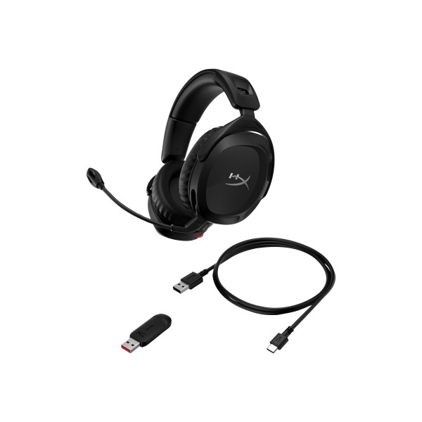 Auriculares HyperX Cloud Stinger 2 Gaming de Tamaño Completo Inalámbricos 2,4 GHz  Negro (Compatible con EliteDesk 800 G6, Notebook 17, OMEN 15/16, Pavilion x360 Notebook) (676A2AA)