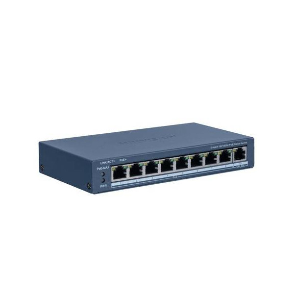Hikvision - Switch - Ethernet - 8 - Fast Ethernet - Smart POE (DS-3E1309P-EI/M)