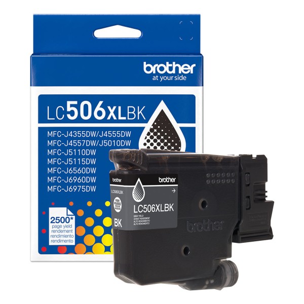 CARTUCHO DE TINTA NEGRA ALTO RENDIMIENTO (LC506XLBKS)