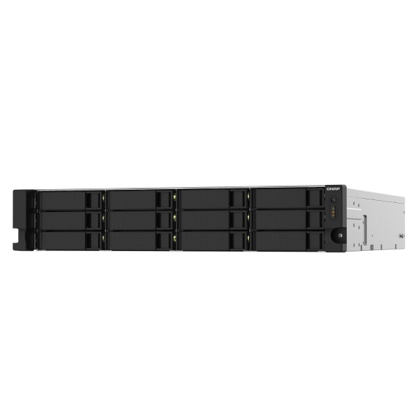 QNAP TS-1232PXU-RP - Servidor NAS - 12 compartimentos - montaje en bastidor - SATA 6Gb/s - RAID RAID 0, 1, 5, 6, 10, 50, JBOD, 60 - RAM 4 GB - Gigabit Ethernet / 2.5 Gigabit Ethernet / 10 Gigabit Ethe (TS-1232PXU-RP-4G-US)