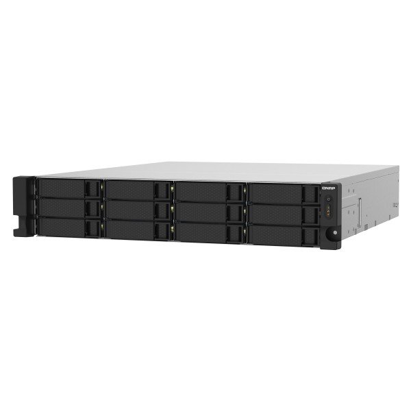 QNAP TS-1232PXU-RP - Servidor NAS - 12 compartimentos - montaje en bastidor - SATA 6Gb/s - RAID RAID 0, 1, 5, 6, 10, 50, JBOD, 60 - RAM 4 GB - Gigabit Ethernet / 2.5 Gigabit Ethernet / 10 Gigabit Ethe (TS-1232PXU-RP-4G-US)