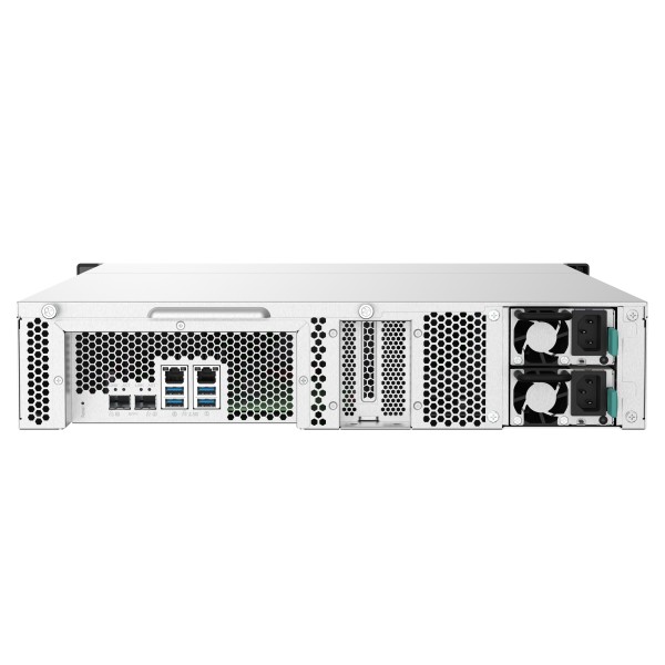 QNAP TS-1232PXU-RP - Servidor NAS - 12 compartimentos - montaje en bastidor - SATA 6Gb/s - RAID RAID 0, 1, 5, 6, 10, 50, JBOD, 60 - RAM 4 GB - Gigabit Ethernet / 2.5 Gigabit Ethernet / 10 Gigabit Ethe (TS-1232PXU-RP-4G-US)