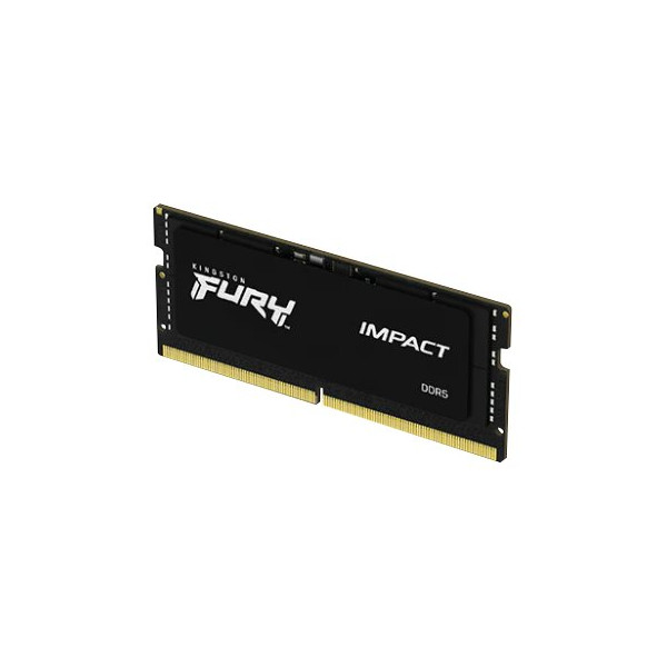 Memoria RAM Kingston Fury Impact de 32GB, DDR5, 4800MHz, CL38, SODIMM (KF548S38IB-32)
