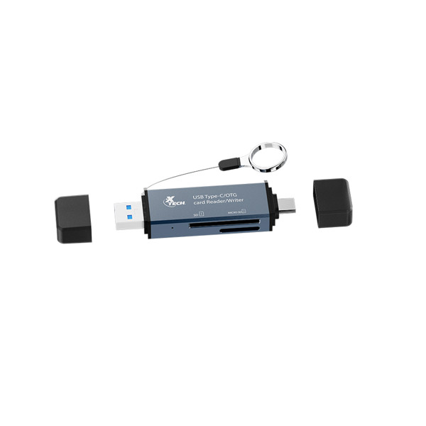 Xtech XTC-580 - Card reader - SD / MicroSD - USB 3.0/USB-C - OTG card reader (XTC-580)