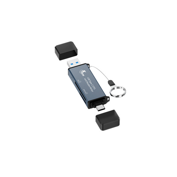 Xtech XTC-580 - Card reader - SD / MicroSD - USB 3.0/USB-C - OTG card reader (XTC-580)