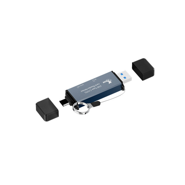 Xtech XTC-580 - Card reader - SD / MicroSD - USB 3.0/USB-C - OTG card reader (XTC-580)