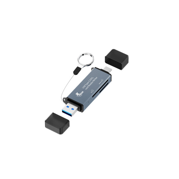 Xtech XTC-580 - Card reader - SD / MicroSD - USB 3.0/USB-C - OTG card reader