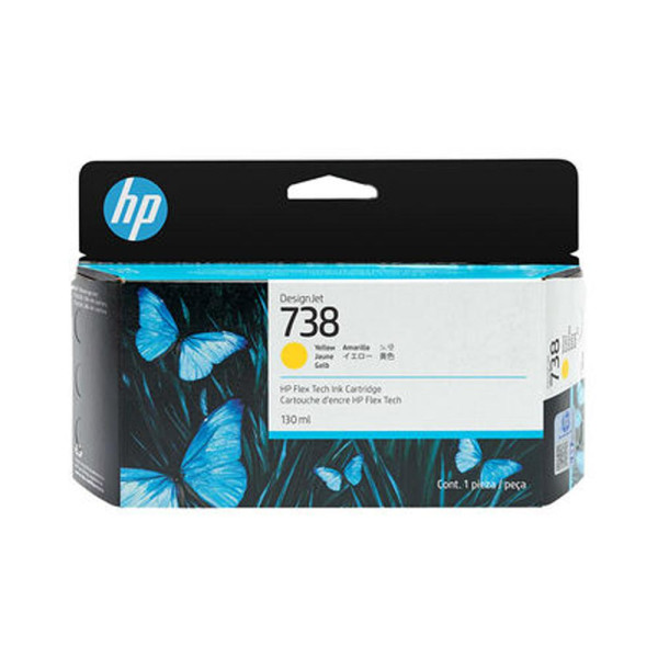 Cartucho de tinta HP 738 amarilla de 130 ml para DesignJet Ink Cartridge