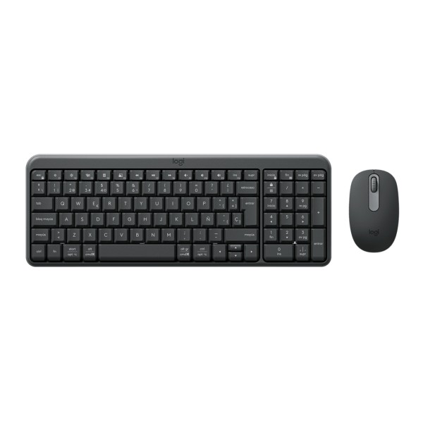 Logitech - MK250 Compact Bluetooth Wireless Combo - Spanish - Graphite (920-013513)