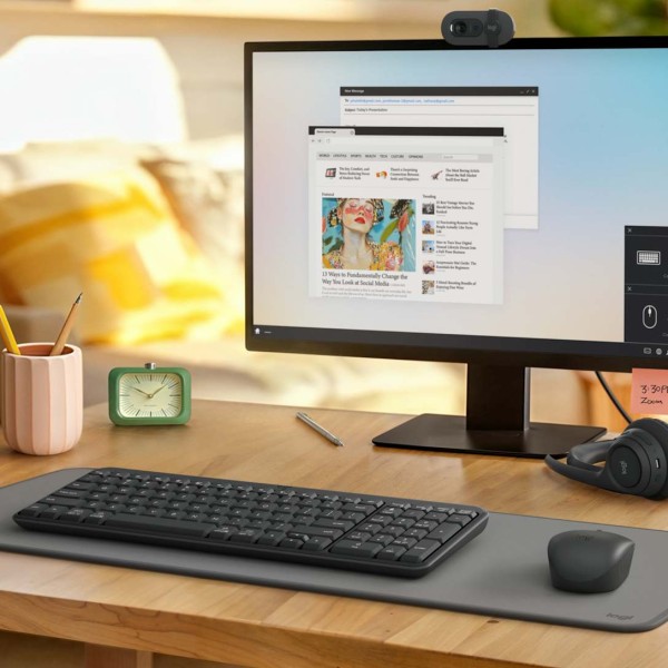 Logitech - MK250 Compact Bluetooth Wireless Combo - Spanish - Graphite (920-013513)