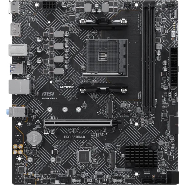 MSI - Motherboard - PRO B550M-B  DDR4 MicroATX AM4
