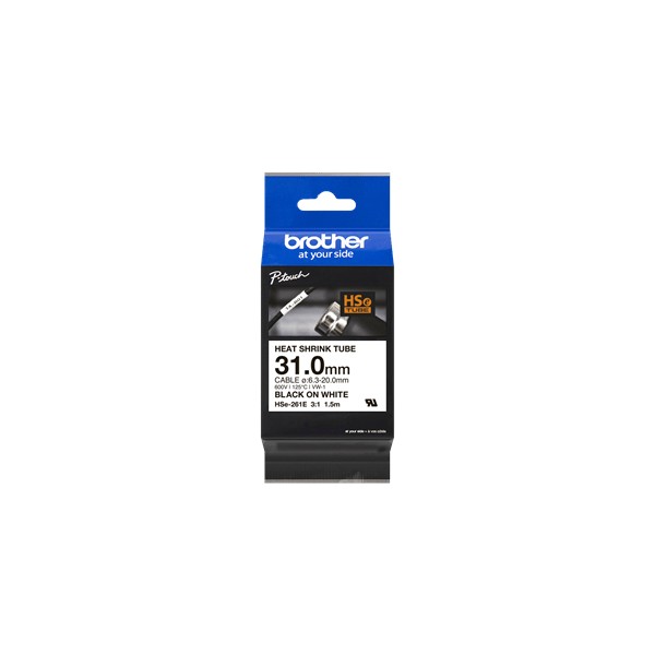 HSE261E 31.0MM B ON W HEAT SHRINK TAPE (HSE261E)