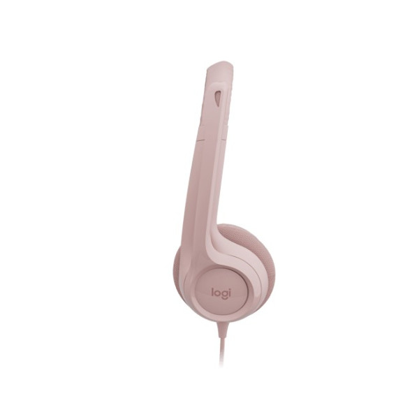 Audífonos Logitech USB H390 con Cancelación de Ruido  Color Rosa (981-001280)