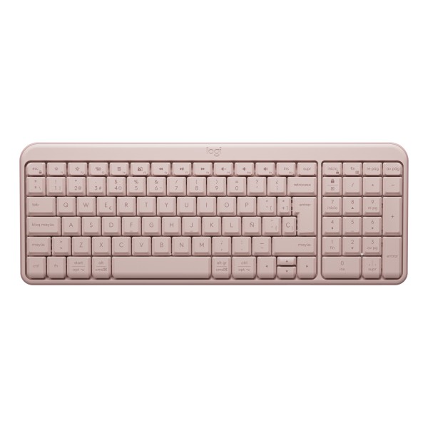 Logitech-K250 Compact Bluetooth Wireless Keyboard - Spanish - Rose (920-013447)