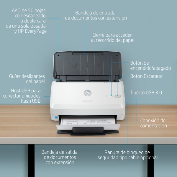 ScanJet Pro 3000 s4 Sheet-Feed Scanner (6FW07A)