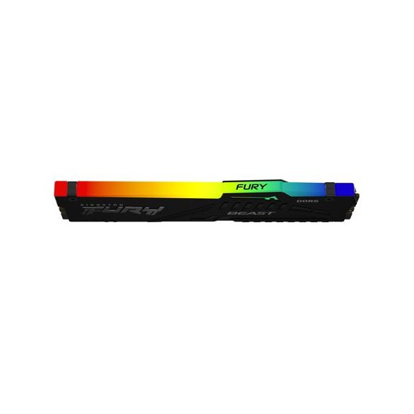 Kingston FURY Beast RGB - DDR5 - módulo - 8 GB - DIMM de 288 contactos - 5600 MT/s / PC5-44800 - CL36 - 1.25 V - sin búfer - on-die ECC - negro (KF556C36BBEA-8)