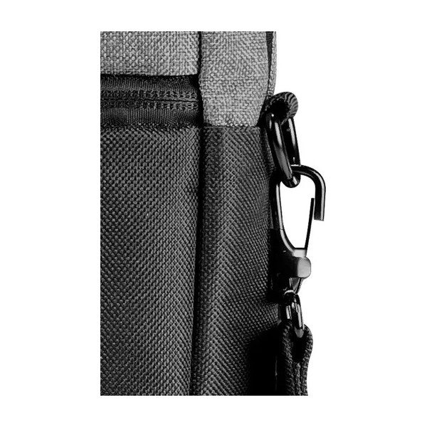 Maletín Klip Xtreme para Notebook de 15.6in 100 por ciento polyester Black and gray (KNC-041)
