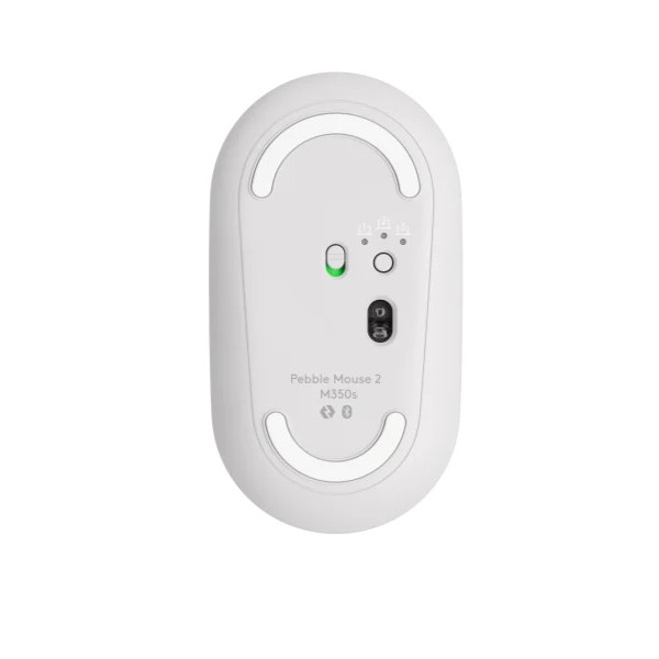 Mouse Inalámbrico Logitech Pebble 2 M350S, Bluetooth, Blanco (910-007047)