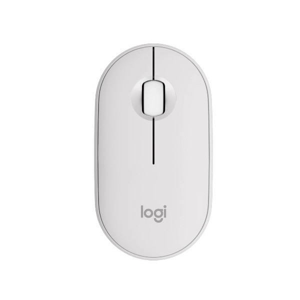Mouse Inalámbrico Logitech Pebble 2 M350S, Bluetooth, Blanco