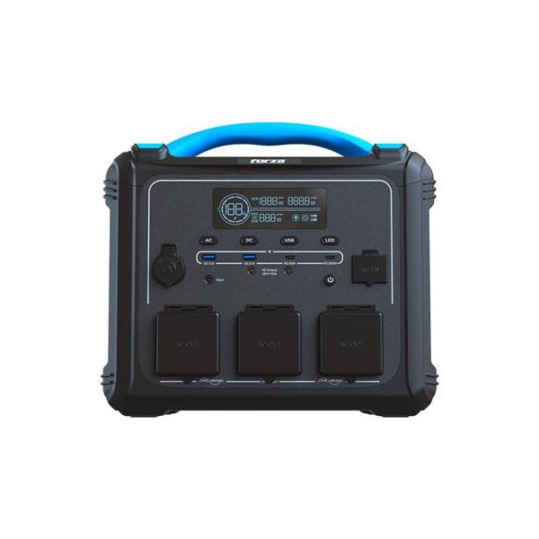 Estación de Energía Portátil Forza FPP-T1202 1200W, Bat LiMnFePO4, Salidas AC/DC/USB, Carga Rápida (FPP-T1202-I)