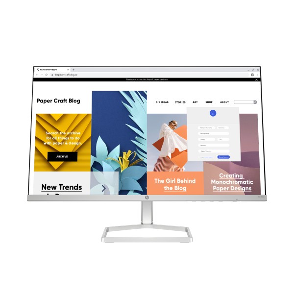 HP SERIES 5 23.8IN WHITE MONITOR 524SW (94C21AA#AKH)