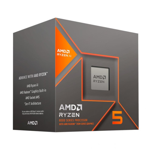 Procesador AMD Ryzen 5 8600G, AM5, 6 Cores, 12 Hilos, 4.3/5.0GHz (100-100001237BOX)