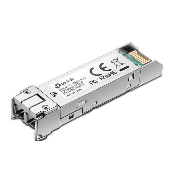 TP-Link TL-SM311LS - Módulo de transceptor SFP (mini-GBIC) - fibra óptica - modo simple LC - hasta 10 km - 1310 nm - para P/N: TL-SG3452XP V1 (TL-SM311LS)